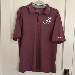 Nike DRI- FIT. Medium. Univesity of Alabama polo.